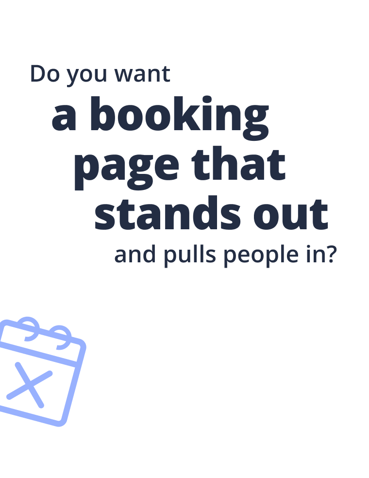 booking page that stands out