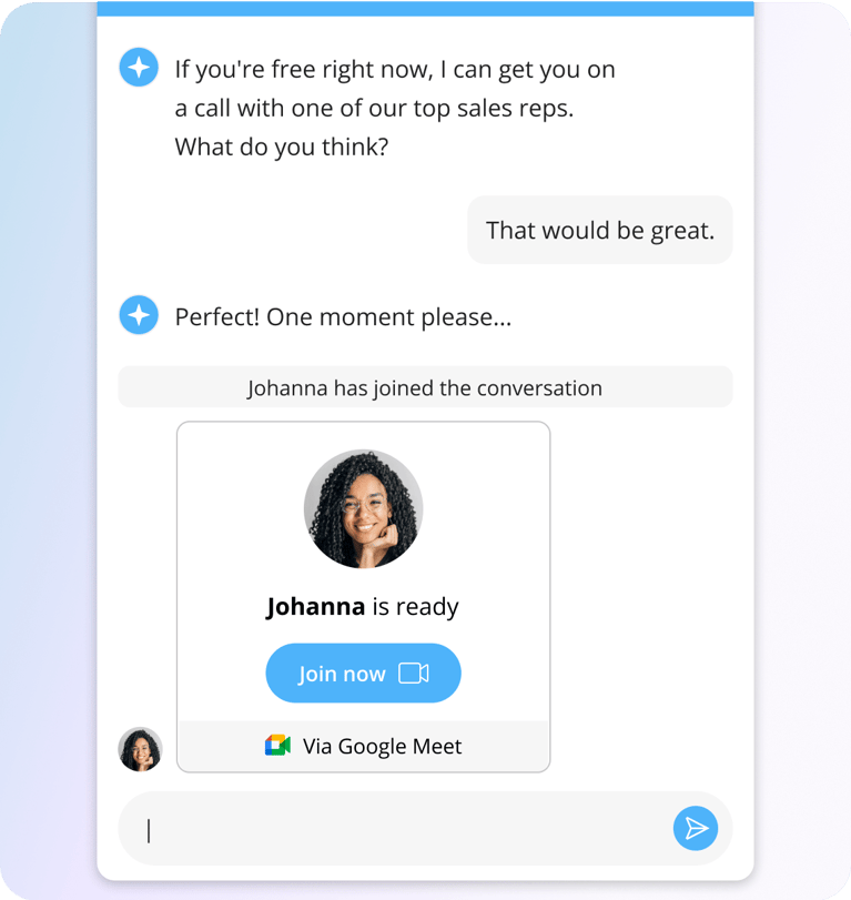 Capture High-Value Opportunities With Instant Meetings and Live Chat
