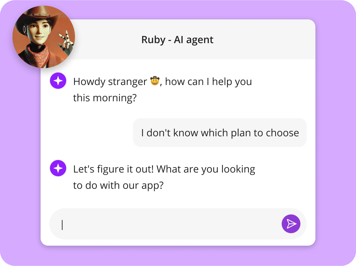 AI scheduling assistant chat interface for booking appointments