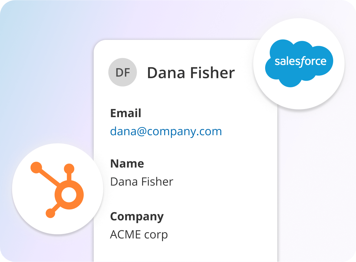 Native integrations that link oncehub scheduling software with CRMs