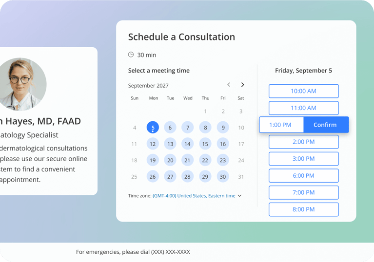 Customizable and Branded Booking Pages