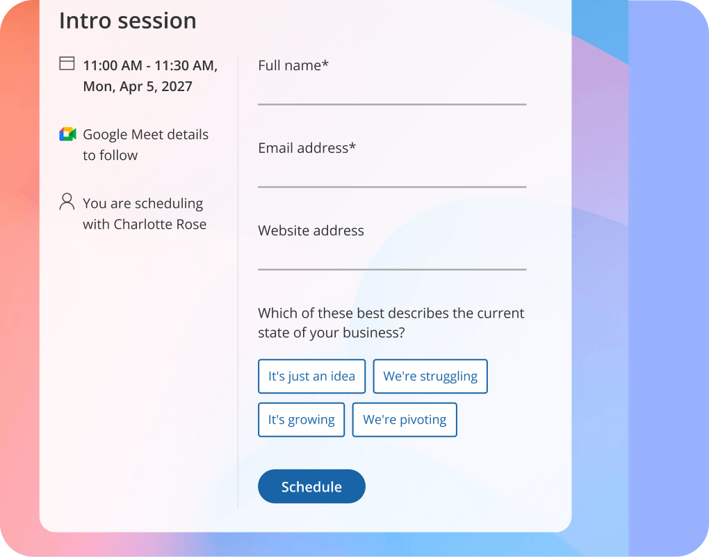Dashboard showcasing data-driven insights for scheduling meetings