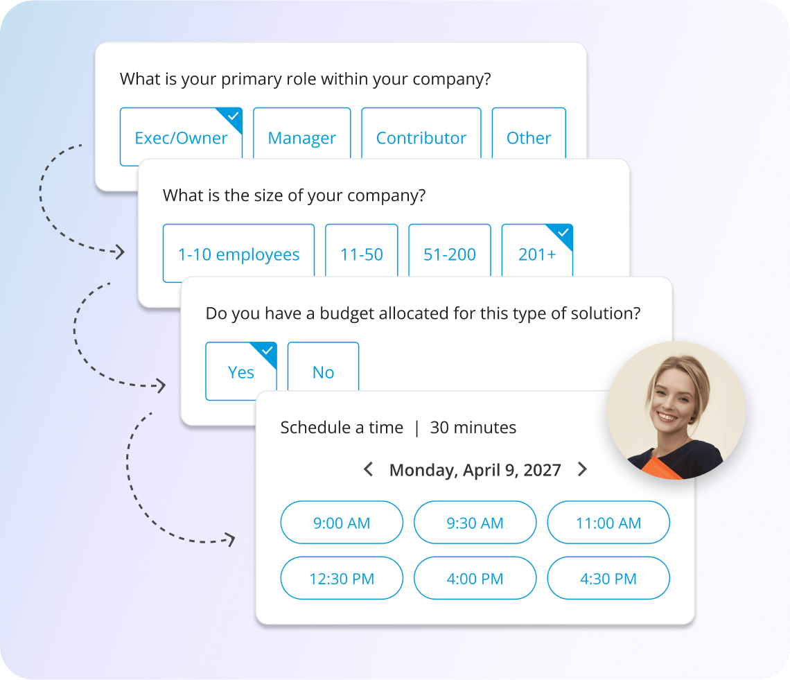 Routing form questions