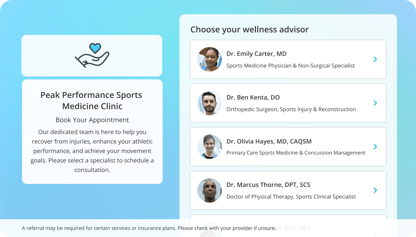 Peak Performance Sports  Medicine Clinic