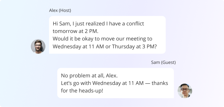 Rescheduling Etiquette: