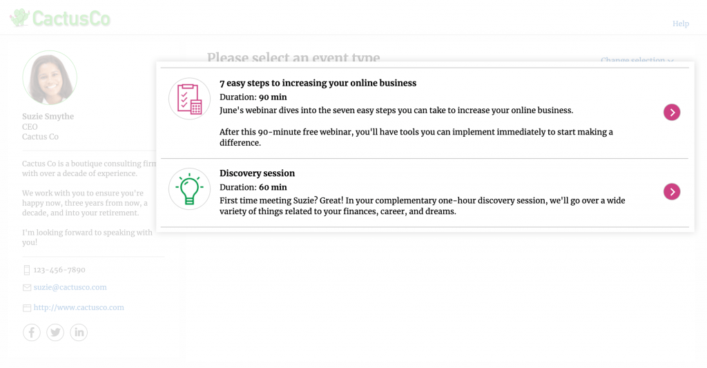 New client relevant options