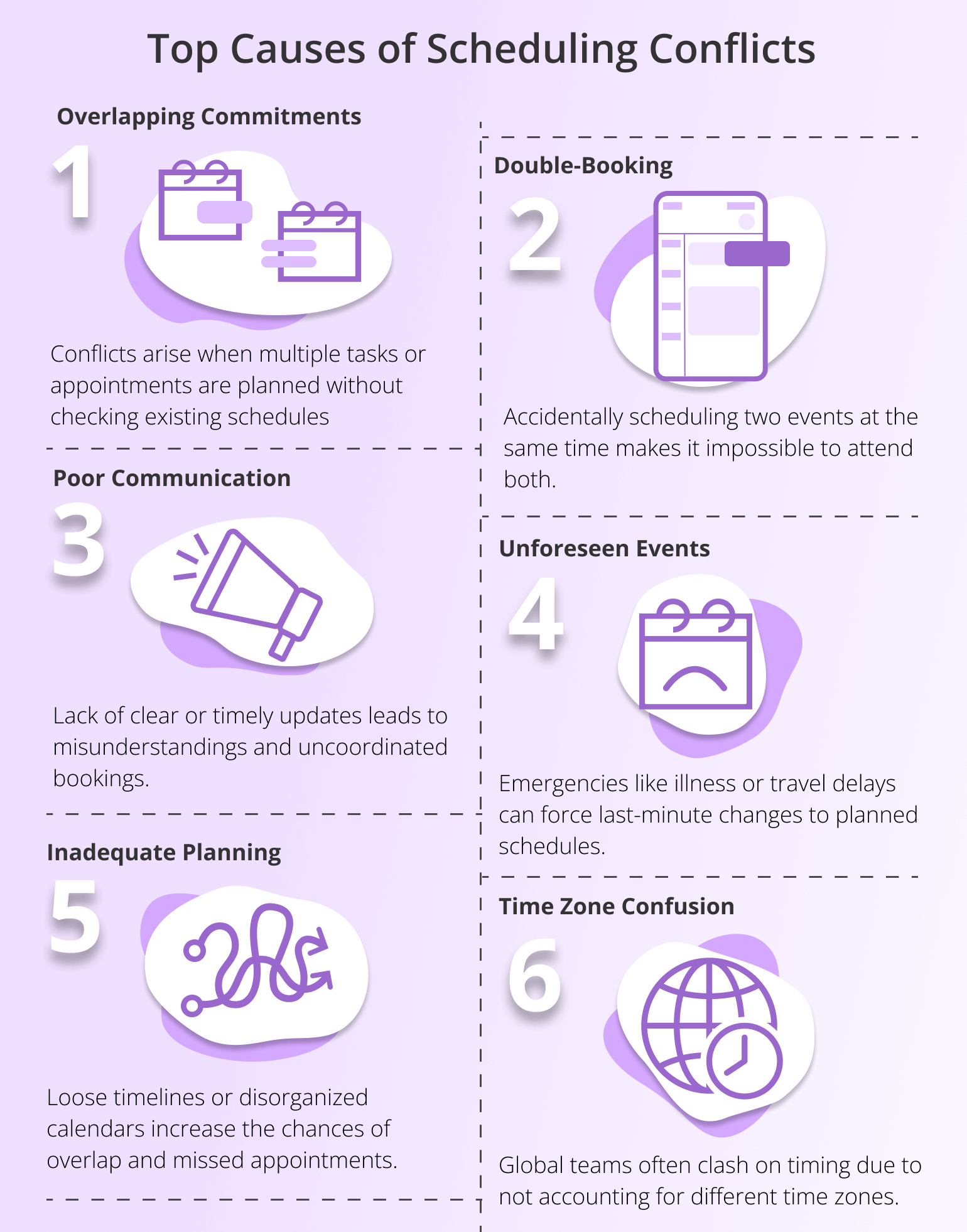 Common Causes of Scheduling Conflicts