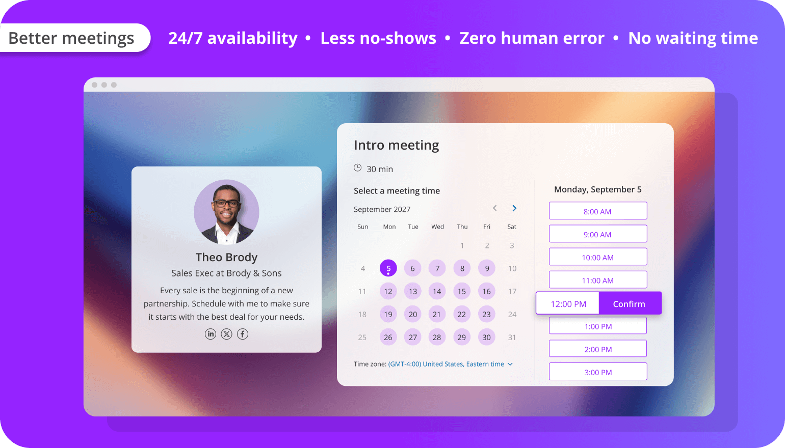 Encourage customers to book online with an engaging branded booking page